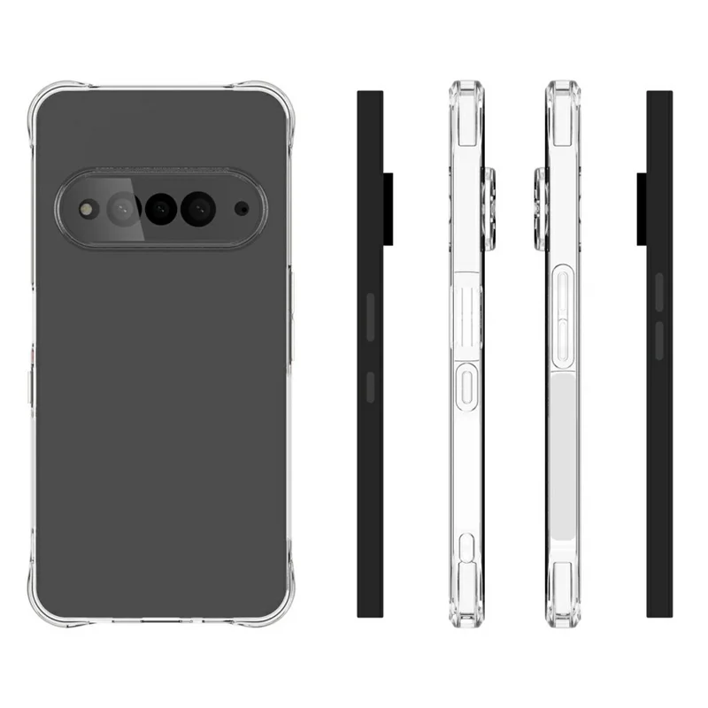 For SoftBank Natural AI Phone TPU Case Non Slip Anti Drop Phone Cover - Transparent
