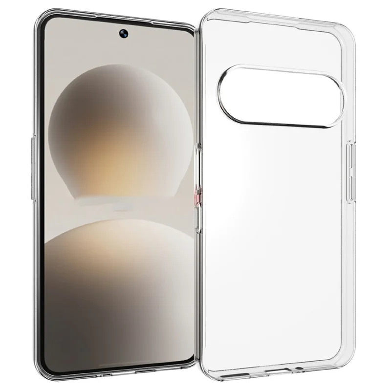 For SoftBank Natural AI Phone Case Watermark Resistant TPU Phone Back Cover - Transparent
