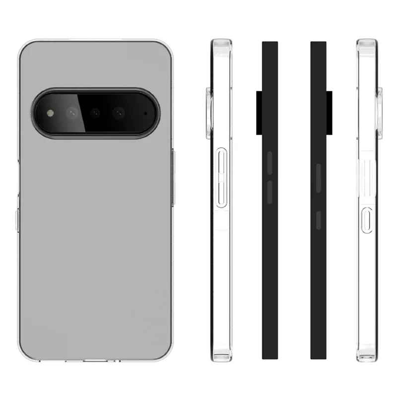 For SoftBank Natural AI Phone Case Watermark Resistant TPU Phone Back Cover - Transparent