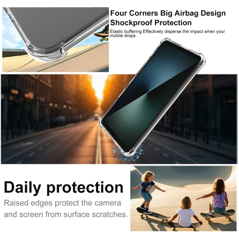 IMAK For Sony Xperia 1 VIII Case TPU Phone Cover Airbag Shockproof Protection - Transparent