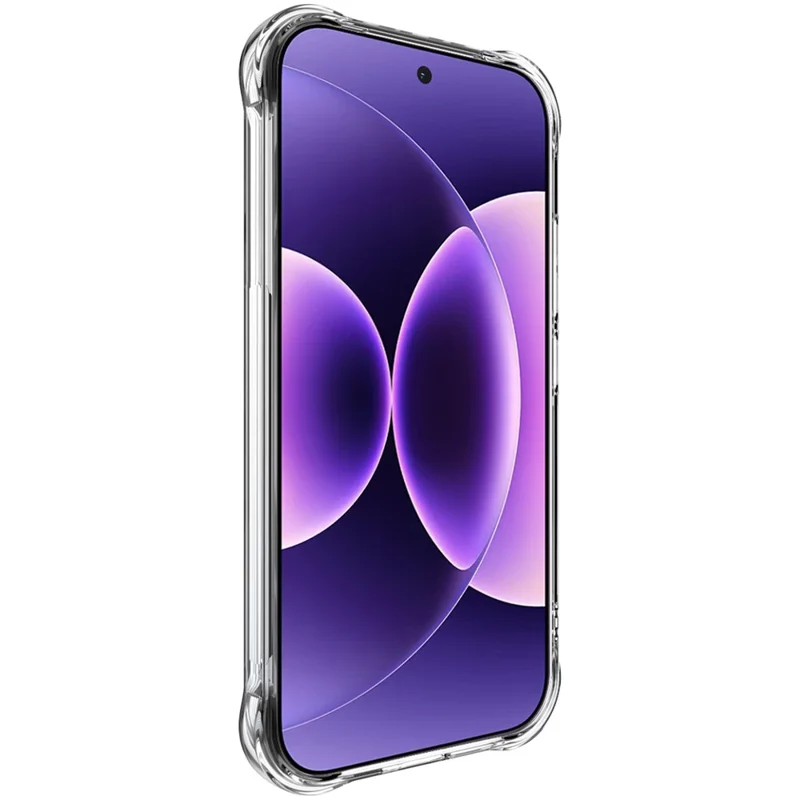 IMAK for Xiaomi 17 Pro Max Magnetic Case Airbag Shockproof Protection TPU Phone Cover - Transparent
