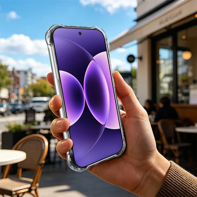 IMAK for Xiaomi 17 Pro Max Magnetic Case Airbag Shockproof Protection TPU Phone Cover - Transparent