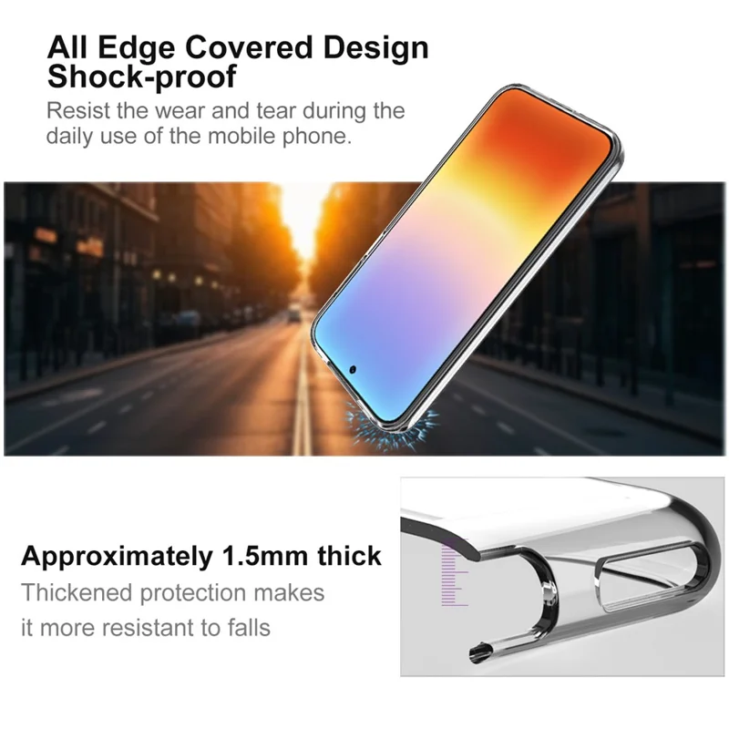 IMAK UX-10 Series For Huawei Pura 90 Pro Max Phone Case Soft TPU Mobile Back Cover - Transparent