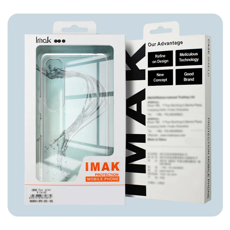 IMAK UX-10 Series For Sony Xperia 1 VIII Phone Case Soft TPU Mobile Back Cover - Transparent