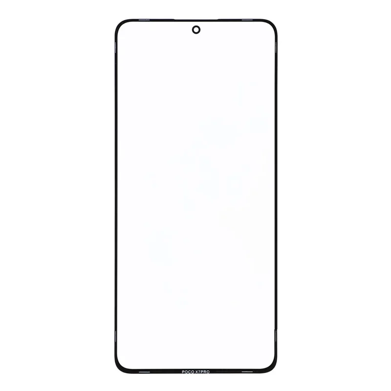 For Xiaomi Poco X7 Pro 5G / Redmi Turbo 4 5G Front Screen Glass Lens + OCA Adhesive Part (without Logo)