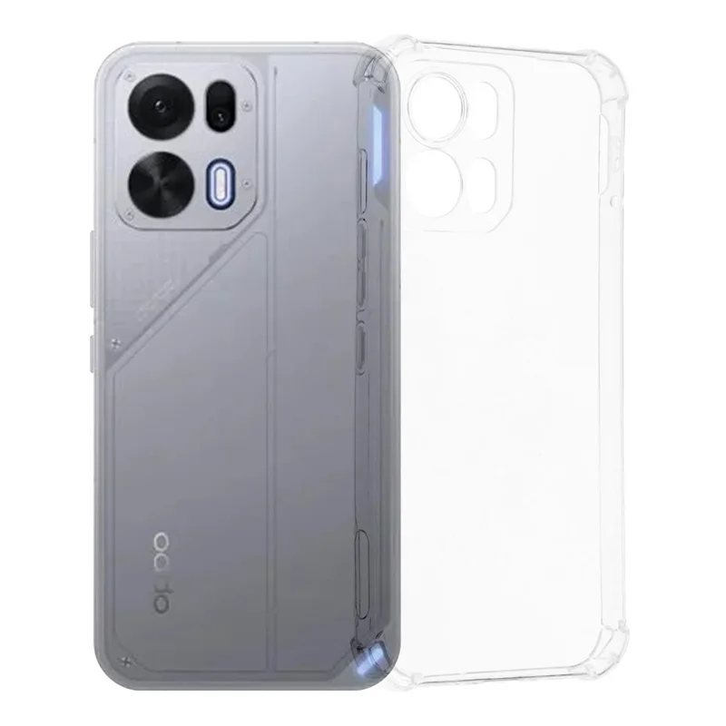 Capa de Telemóvel Transparente em TPU para Oppo K15 Pro+ 5G, com Cantos Reforçados e à Prova de Quedas