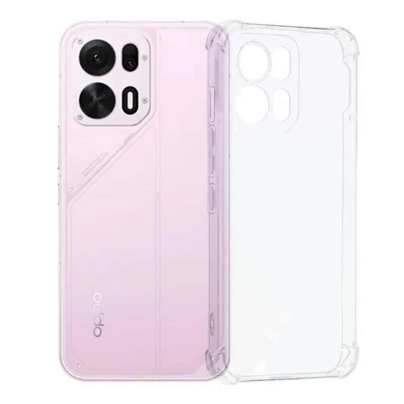 غطاء هاتف من مادة TPU لهاتف Oppo K15 Pro 5G، غطاء شفاف مقاوم للصدمات مع زوايا معززة
