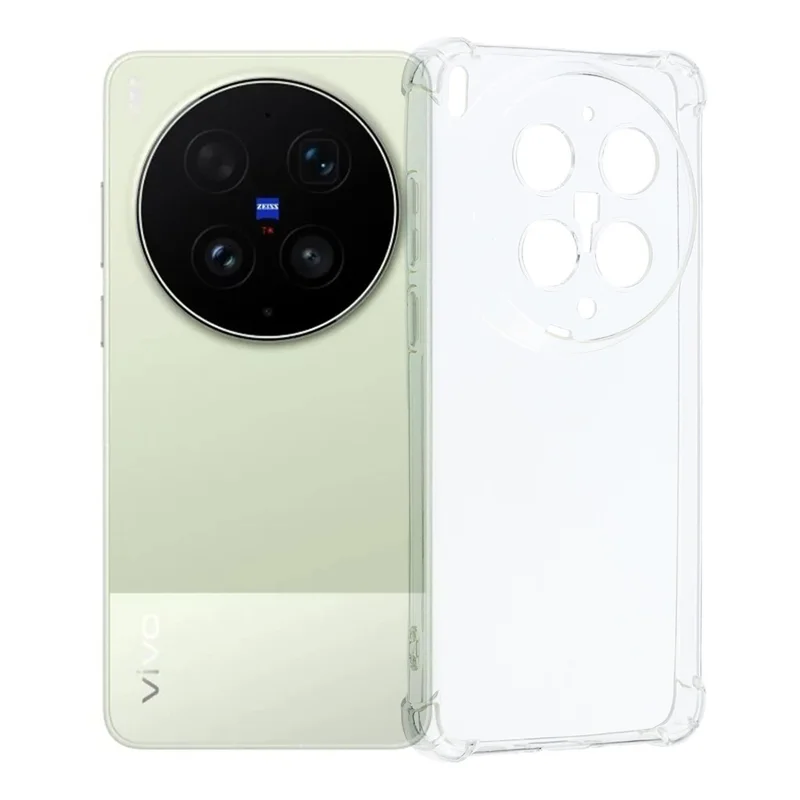For vivo X300 Ultra 5G TPU Case Reinforced Corners Drop-proof Phone Cover - Transparent