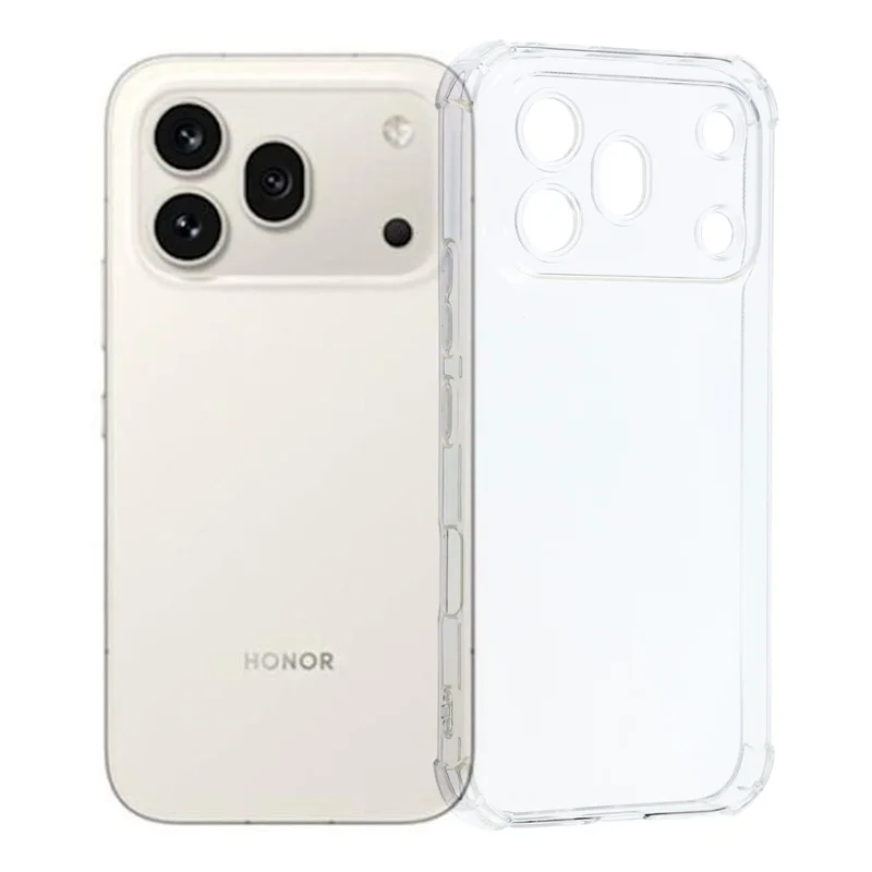 Чехол для Honor 600 Pro 5G из ТПУ с усиленными углами, ударопрочный чехол для телефона — прозрачный
