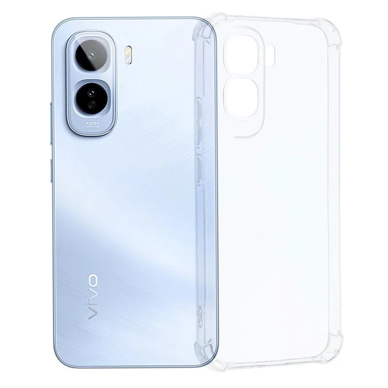 Für vivo T5 Pro 5G TPU-Hülle verstärkte Ecken stoßfestes Handycover - Transparent