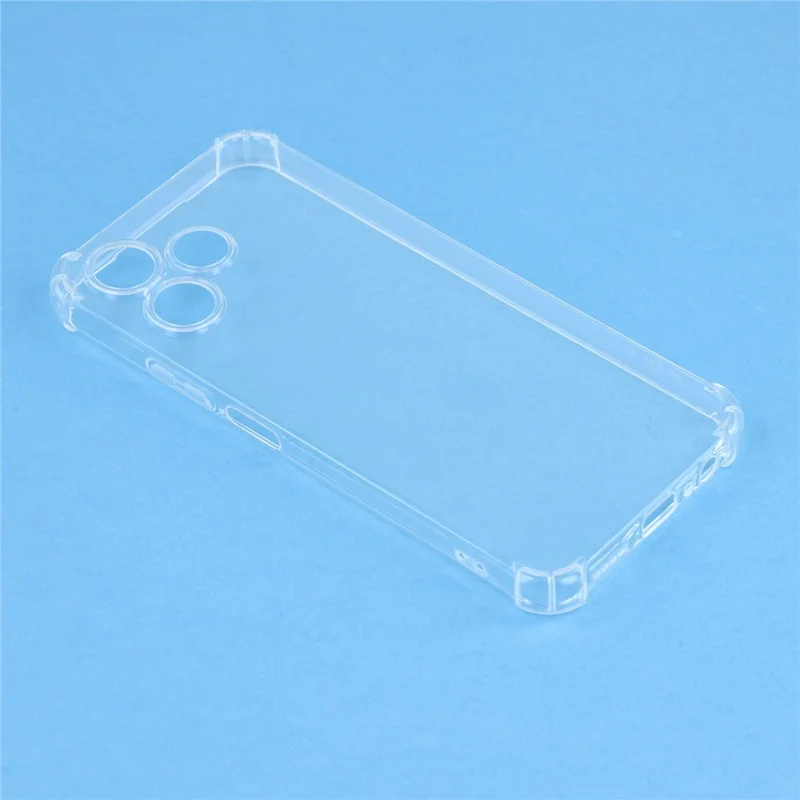 For Oppo A6c 4G TPU Case Reinforced Corners Drop-proof Phone Cover - Transparent