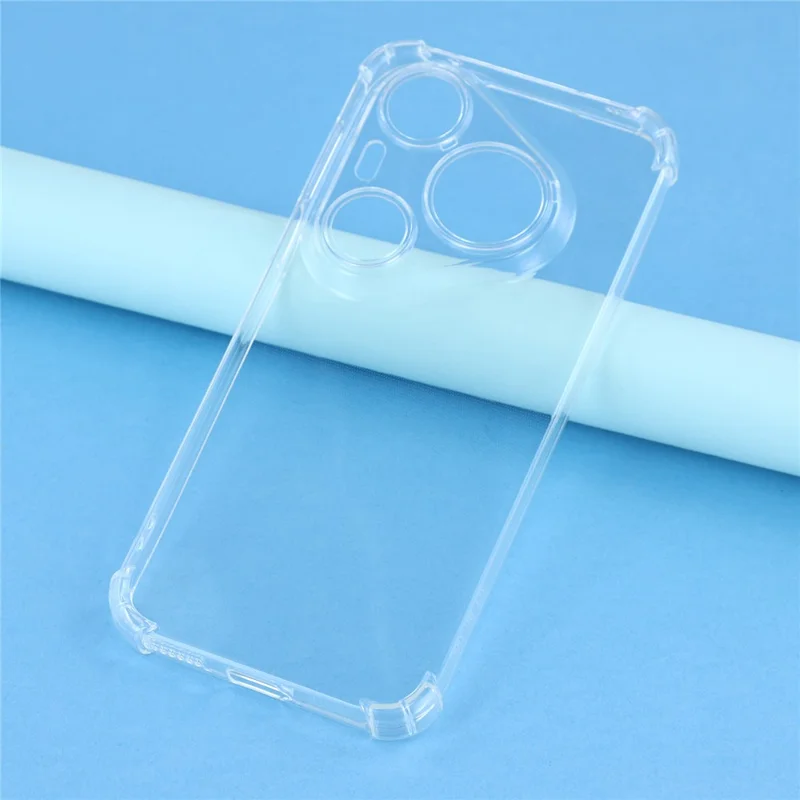 For Huawei Pura 90 Pro Max TPU Case forstærkede hjørner, stødfast telefonbeskyttelse - Transparent
