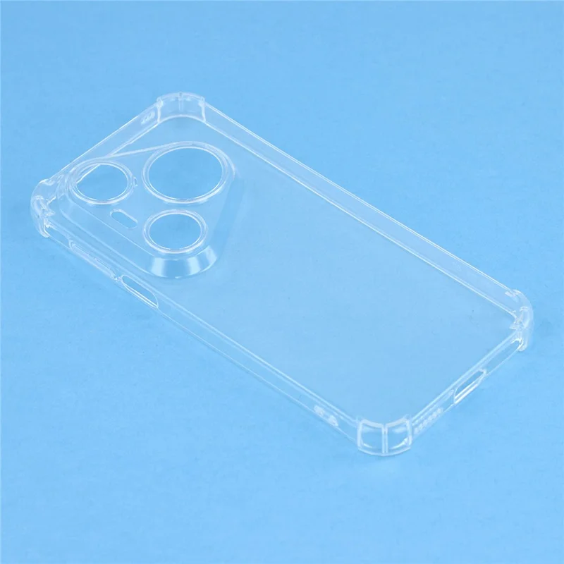 For Huawei Pura 90 Pro Max TPU Case forstærkede hjørner, stødfast telefonbeskyttelse - Transparent