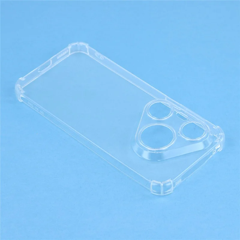 For Huawei Pura 90 Pro Max TPU Case forstærkede hjørner, stødfast telefonbeskyttelse - Transparent