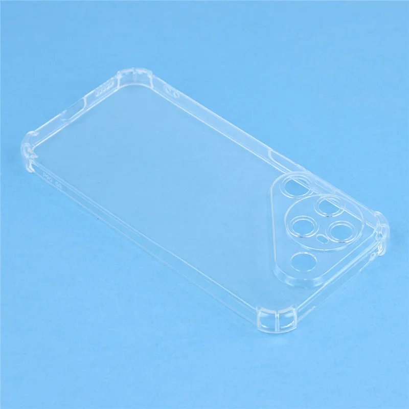 For Huawei Pura 90 TPU Case forstærkede hjørner modstødfast telefonbeskyttelse - Transparent