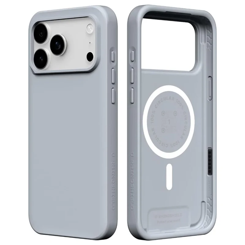 RHINOSHIELD SolidX Series for iPhone 17 Pro Magnetic Case TPE Shockproof Phone Cover - Ash Grey