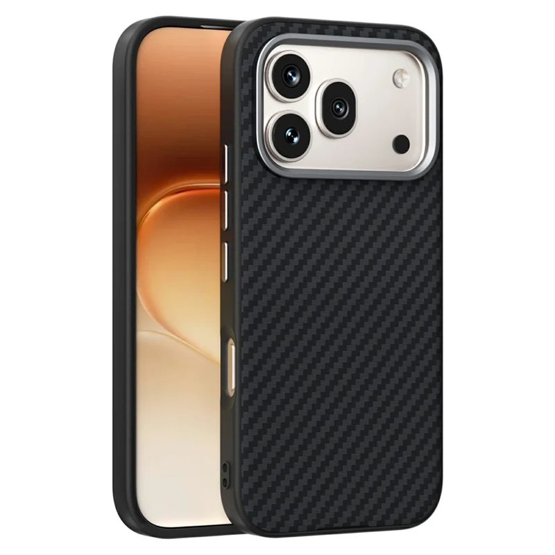 ABEEL For Honor 600 5G / 600 Pro 5G Magnetic Case Carbon Fiber Texture Phone Back Cover - Black