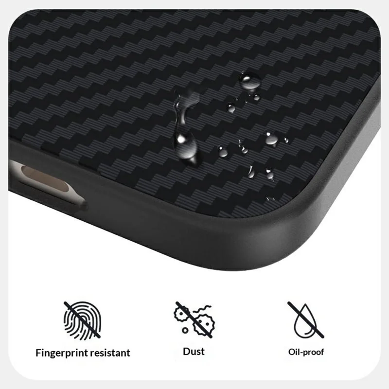 ABEEL For Honor 600 5G / 600 Pro 5G Magnetic Case Carbon Fiber Texture Phone Back Cover - Black