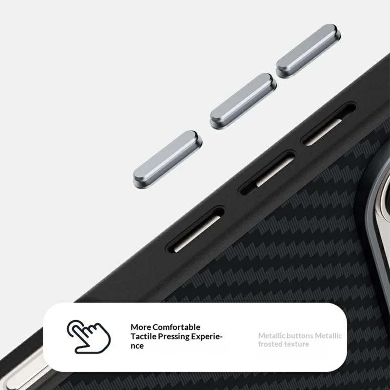 ABEEL For Honor 600 5G / 600 Pro 5G Magnetic Case Carbon Fiber Texture Phone Back Cover - Black