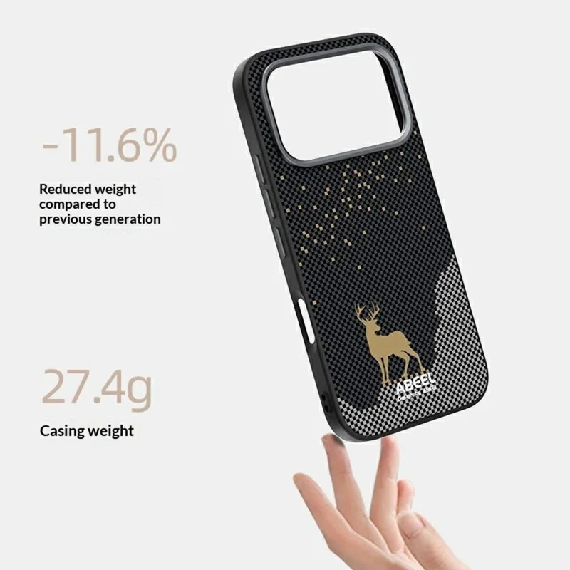 ABEEL For Honor 600 5G / 600 Pro 5G Magnetic Case Ultra Slim PC TPU Phone Back Cover - Deer