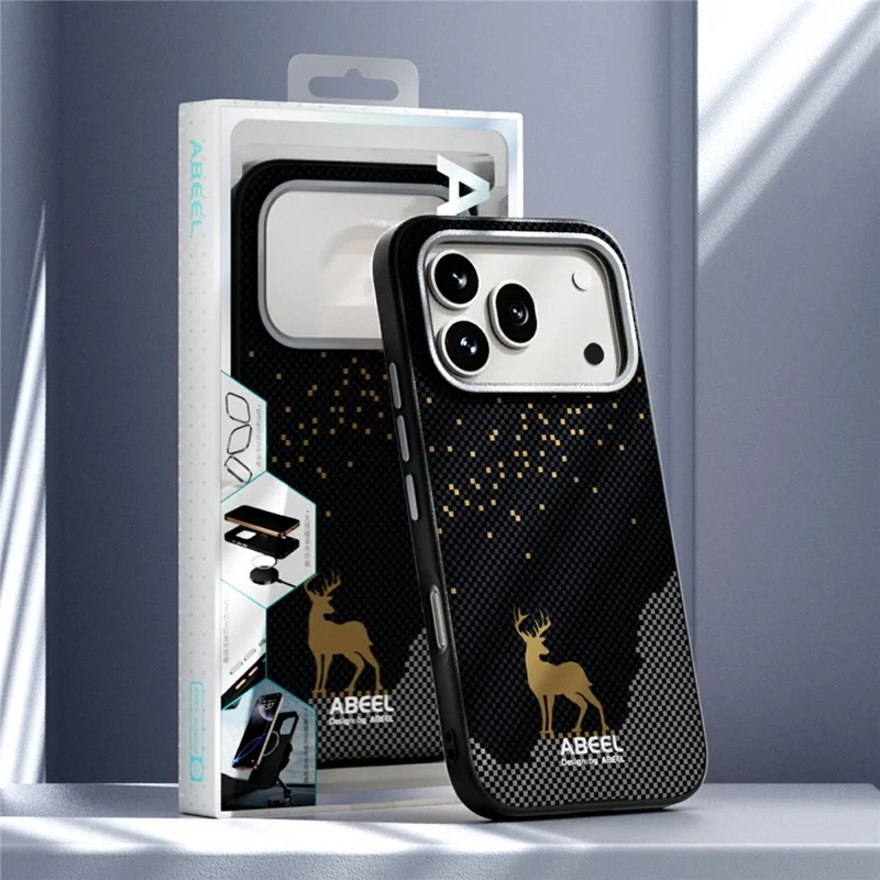 ABEEL For Honor 600 5G / 600 Pro 5G Magnetic Case Ultra Slim PC TPU Phone Back Cover - Deer