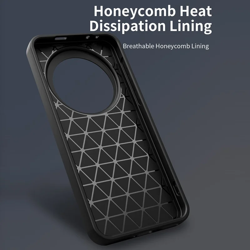 غطاء لهاتف Honor Magic7 Pro 5G مع غطاء كاميرا منزلق وحلقة دعامة وغطاء هاتف من مادة البولي كربونات + TPU - أزرق داكن
