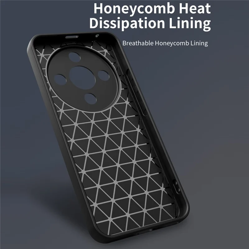 Phone Case For Honor X70 5G / X9d 5G / Magic8 Lite 5G Ring Kickstand PC + TPU Shell with Slide Camera Cover - Dark Blue