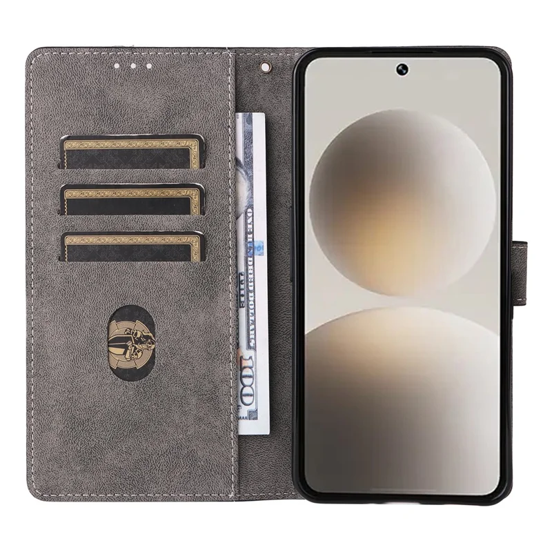 For SoftBank Natural AI Phone Case Wallet RFID Blocking PU Leather Phone Cover Stand with Strap - Black