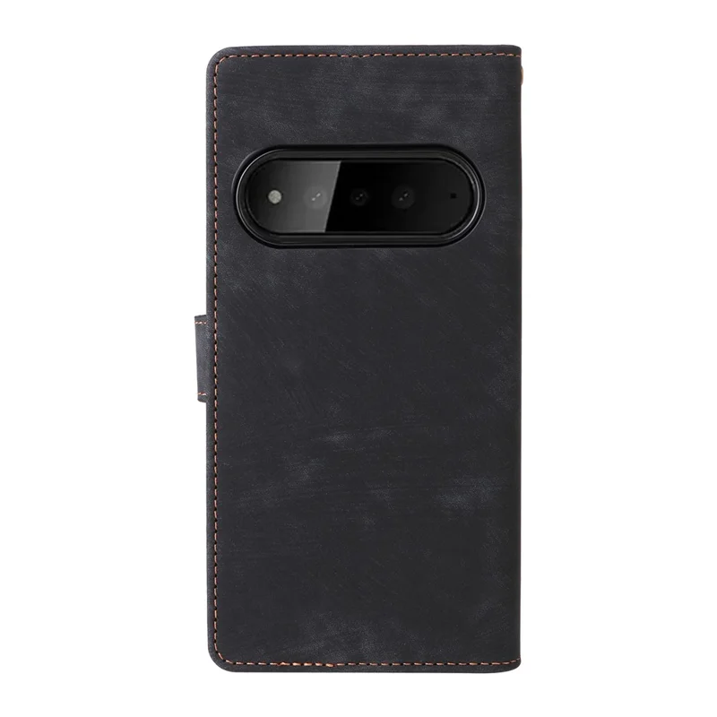For SoftBank Natural AI Phone Case Wallet RFID Blocking PU Leather Phone Cover Stand with Strap - Black