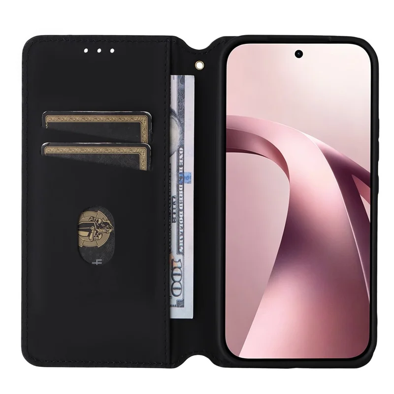 Til Xiaomi 17T Taskase Wallet Rombepræget PU-læder Telefonbeskyttelse - Sølv