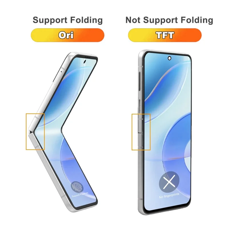Pour Samsung Galaxy Z Flip6 5G F741 (Grand écran) Pièce de remplacement d'assemblage d'écran LCD et de numériseur Grade C (Technologie TFT) (sans logo)