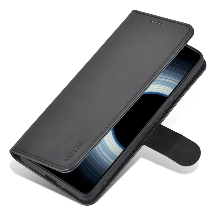 AZNS For Xiaomi Redmi K50 Ultra 5G / 12T 5G / 12T Pro 5G Full Protection Phone Protective Flip Cover PU Leather + TPU Interior Case with Stand - Black