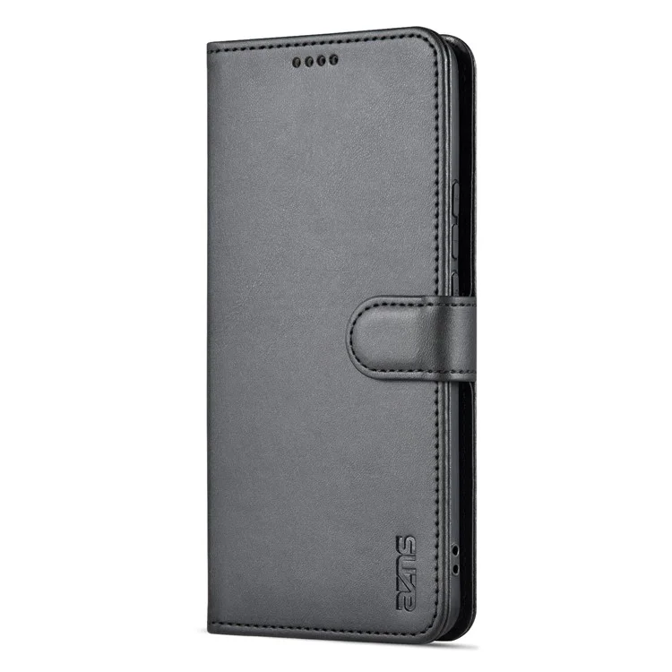 AZNS For Xiaomi Redmi K50 Ultra 5G / 12T 5G / 12T Pro 5G Full Protection Phone Protective Flip Cover PU Leather + TPU Interior Case with Stand - Black