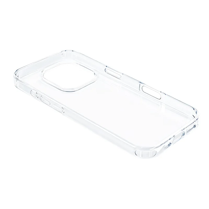 COTECi pour iPhone 16 Pro Max Coque Transparente Découpe pour Appareil Photo AI Résistante aux Chocs avec Dos en PC TPU