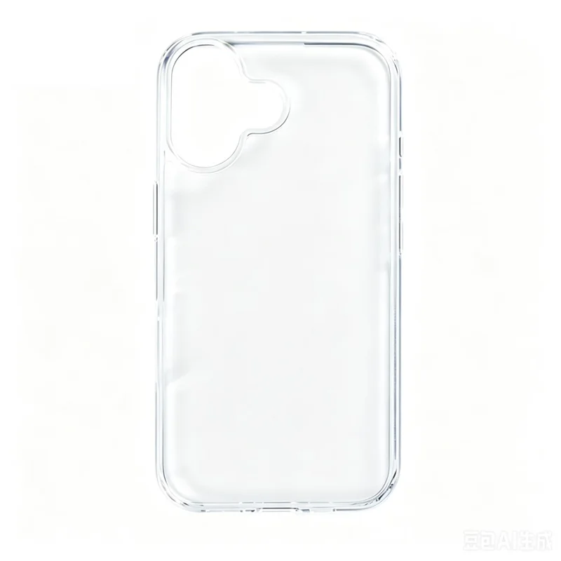 COTECi For iPhone 16 Plus Clear Phone Case AI Camera Cutout Shockproof TPU PC Back Cover