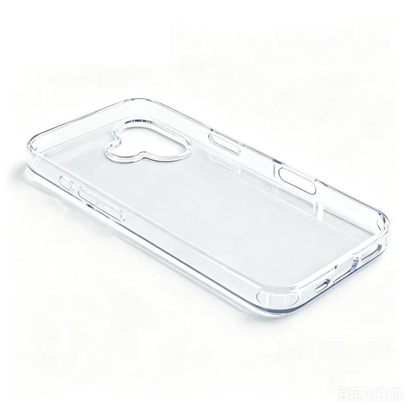 COTECi For iPhone 16 Plus Clear Phone Case AI Camera Cutout Shockproof TPU PC Back Cover
