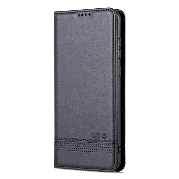 AZNS Pour Huawei Mate 50 4G Texture Cow Texture Visilement du Support pu Leather Magnetic Auto-absorbed Folio Flip Portefeuille Couverture - le Noir