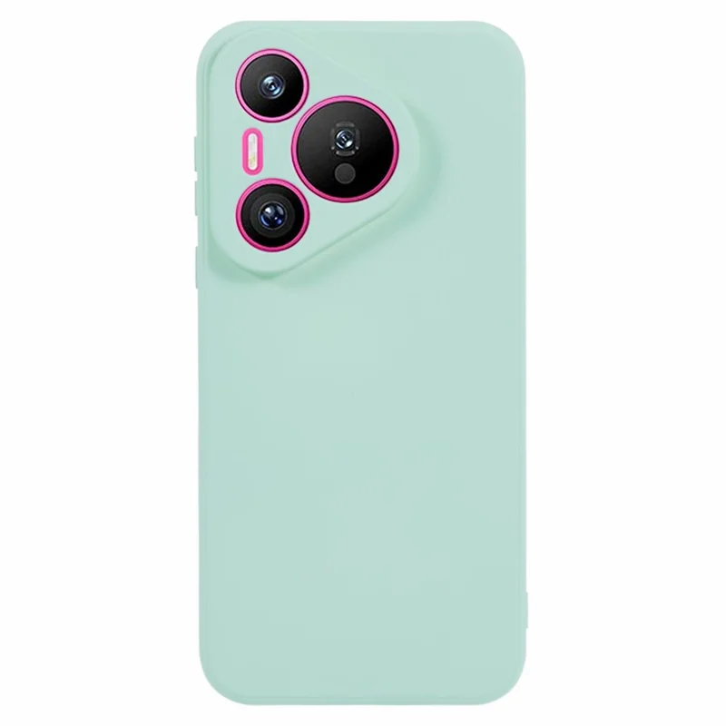Coque pour Huawei Pura 90 Pro Max, coque arrière en TPU souple avec doublure intérieure anti-rayures en fibre - Bleu bébé