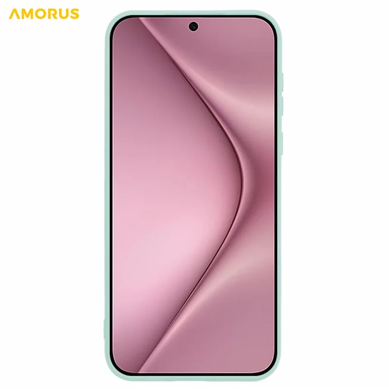 AMORUS For Huawei Pura 90 Pro Max Case Precise Cutouts TPU Fiber Lining Shockproof Phone Cover - Baby Blue