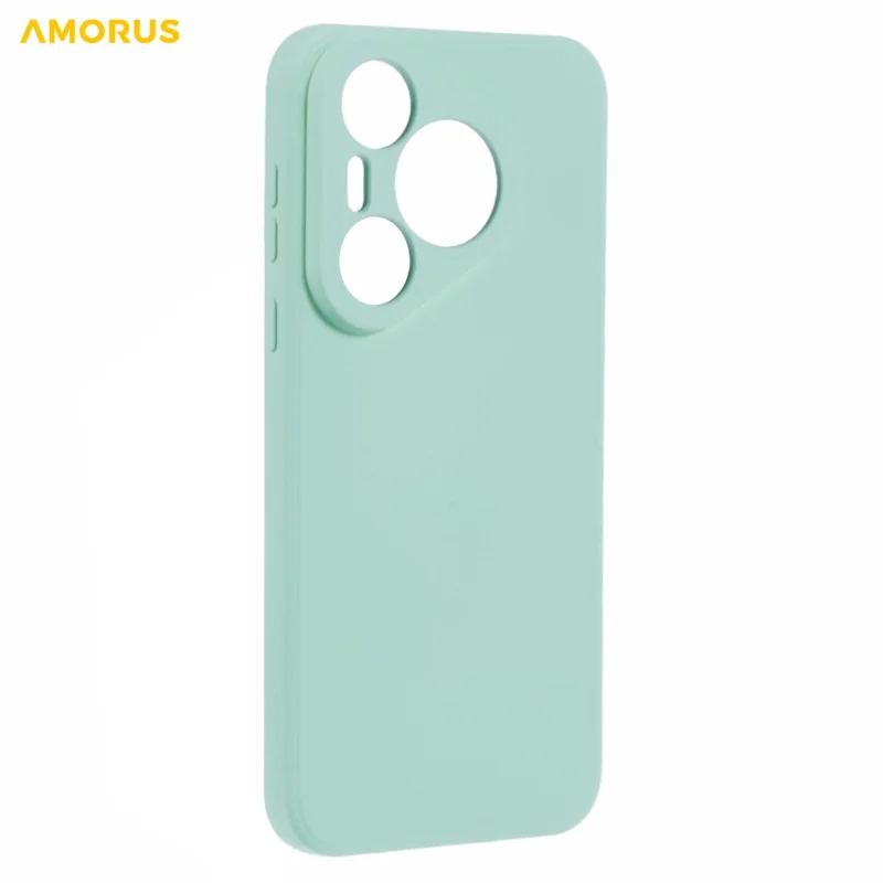 AMORUS For Huawei Pura 90 Pro Max Case Precise Cutouts TPU Fiber Lining Shockproof Phone Cover - Baby Blue