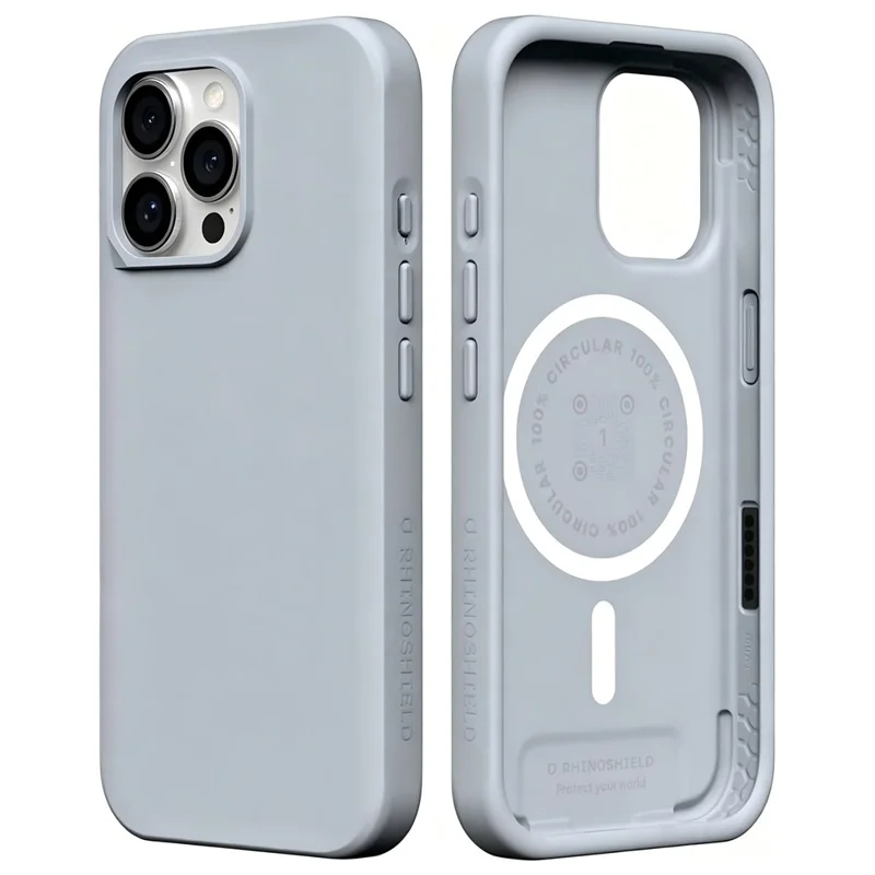 RHINOSHIELD SolidX-serie voor iPhone 16 Pro magnetische hoes TPE schokbestendige telefoonhoes - Ash Grey