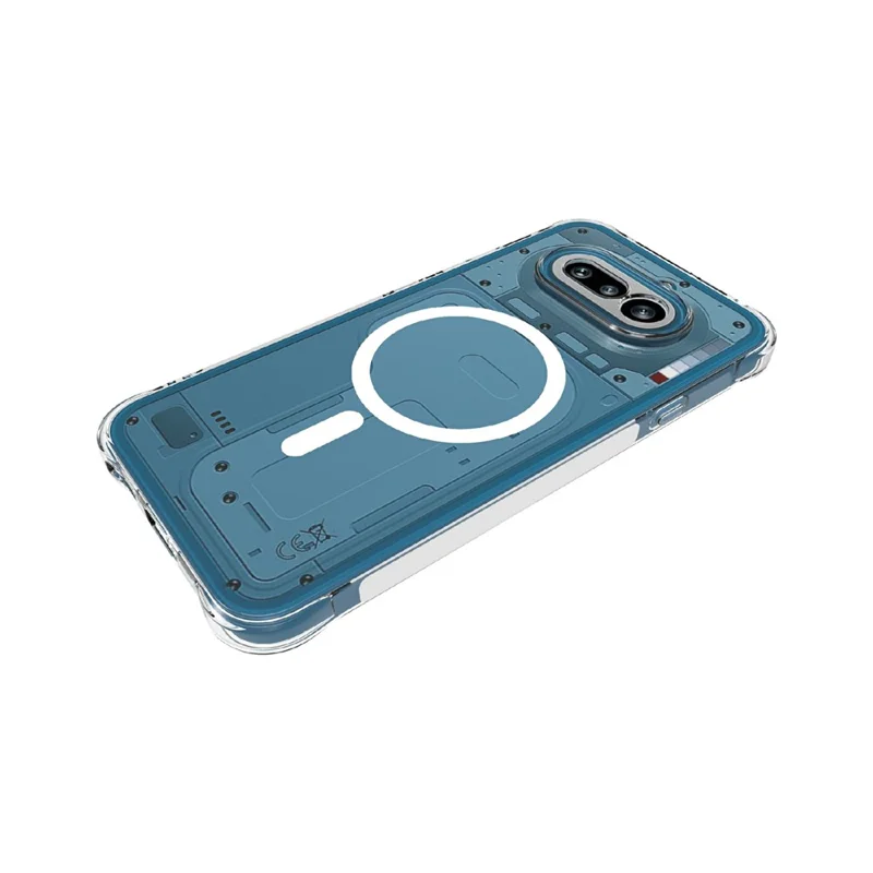 For Nothing Phone (4a) Magnetic Case TPU Anti-drop Phone Back Cover - Transparent