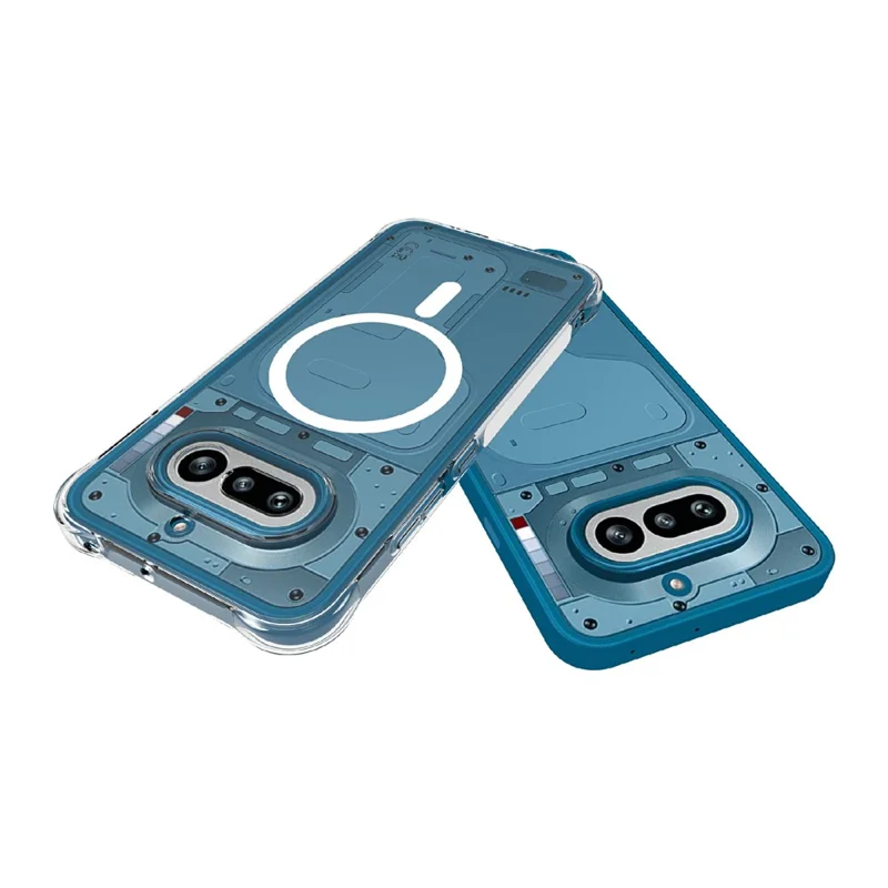 For Nothing Phone (4a) Magnetic Case TPU Anti-drop Phone Back Cover - Transparent