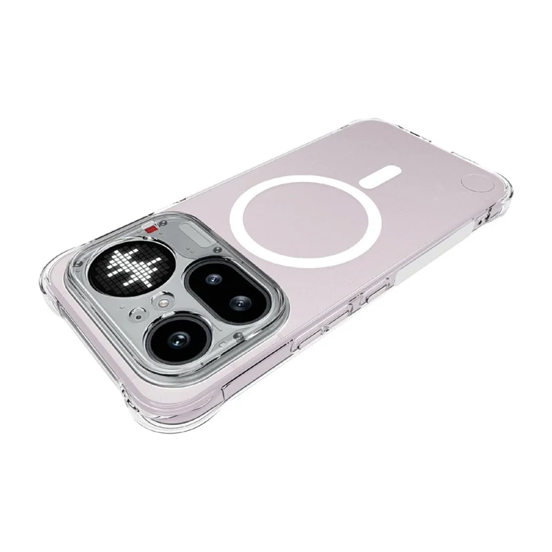 For Nothing Phone (4a) Pro Magnetic Case TPU Anti-drop Phone Back Cover - Transparent