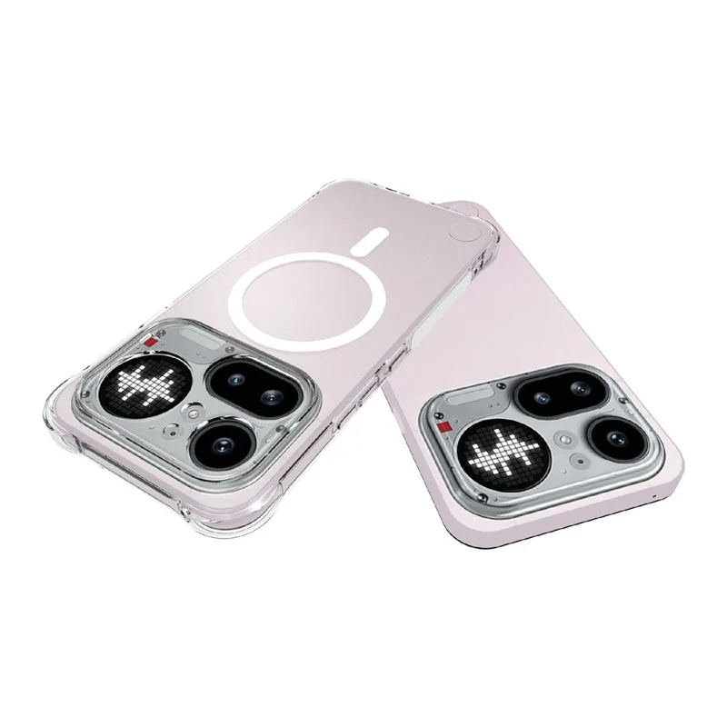 For Nothing Phone (4a) Pro Magnetic Case TPU Anti-drop Phone Back Cover - Transparent
