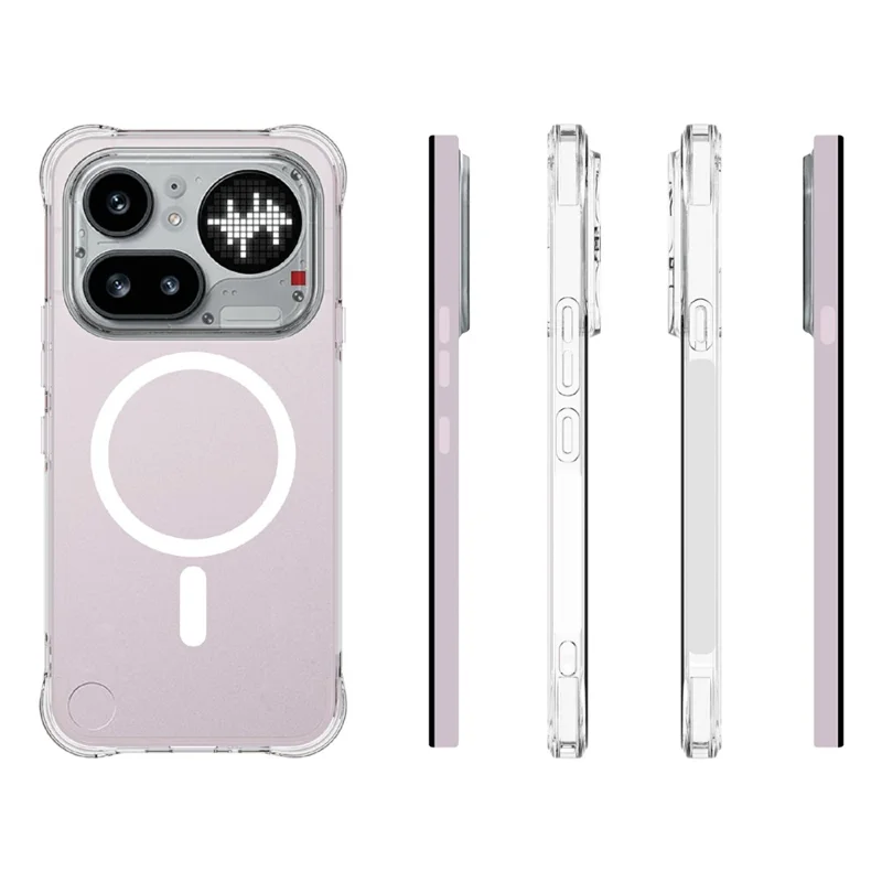 For Nothing Phone (4a) Pro Magnetic Case TPU Anti-drop Phone Back Cover - Transparent