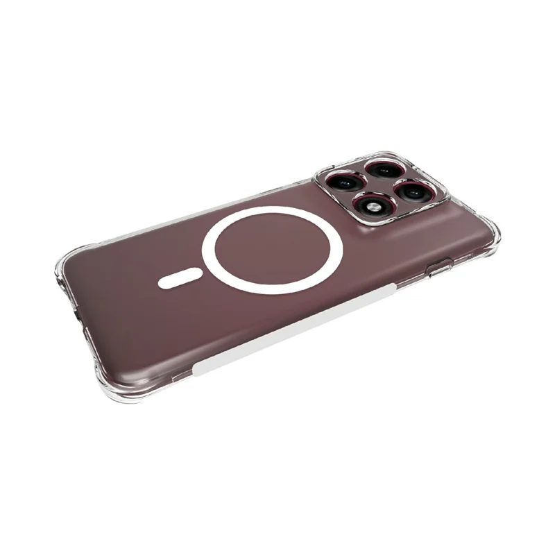 غطاء مغناطيسي لهاتف Motorola Edge 70 Pro 5G من TPU مقاوم للسقوط - شفاف