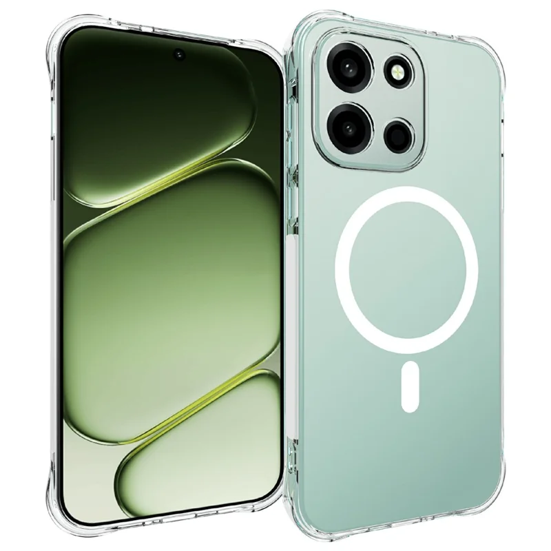 Capa Magnética para OnePlus Nord 6 5G, Capa Traseira Transparente em TPU Anti-queda - Transparente