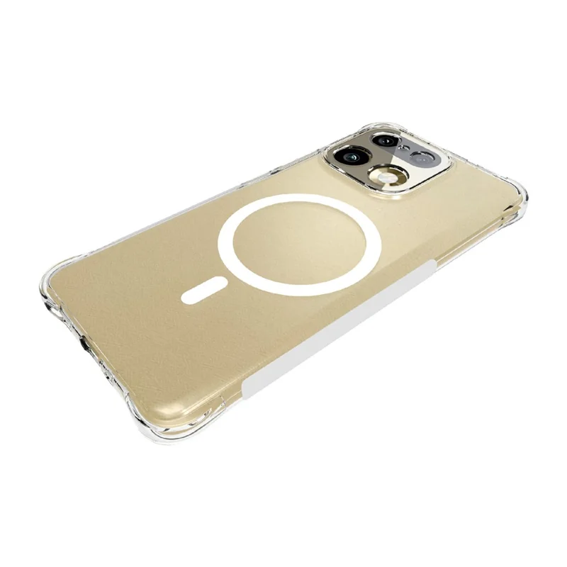 Funda magnética para Realme 16 Pro+ 5G, funda trasera transparente de TPU anti-caída