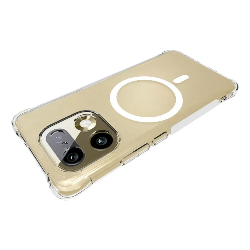 Funda magnética para Realme 16 Pro+ 5G, funda trasera transparente de TPU anti-caída